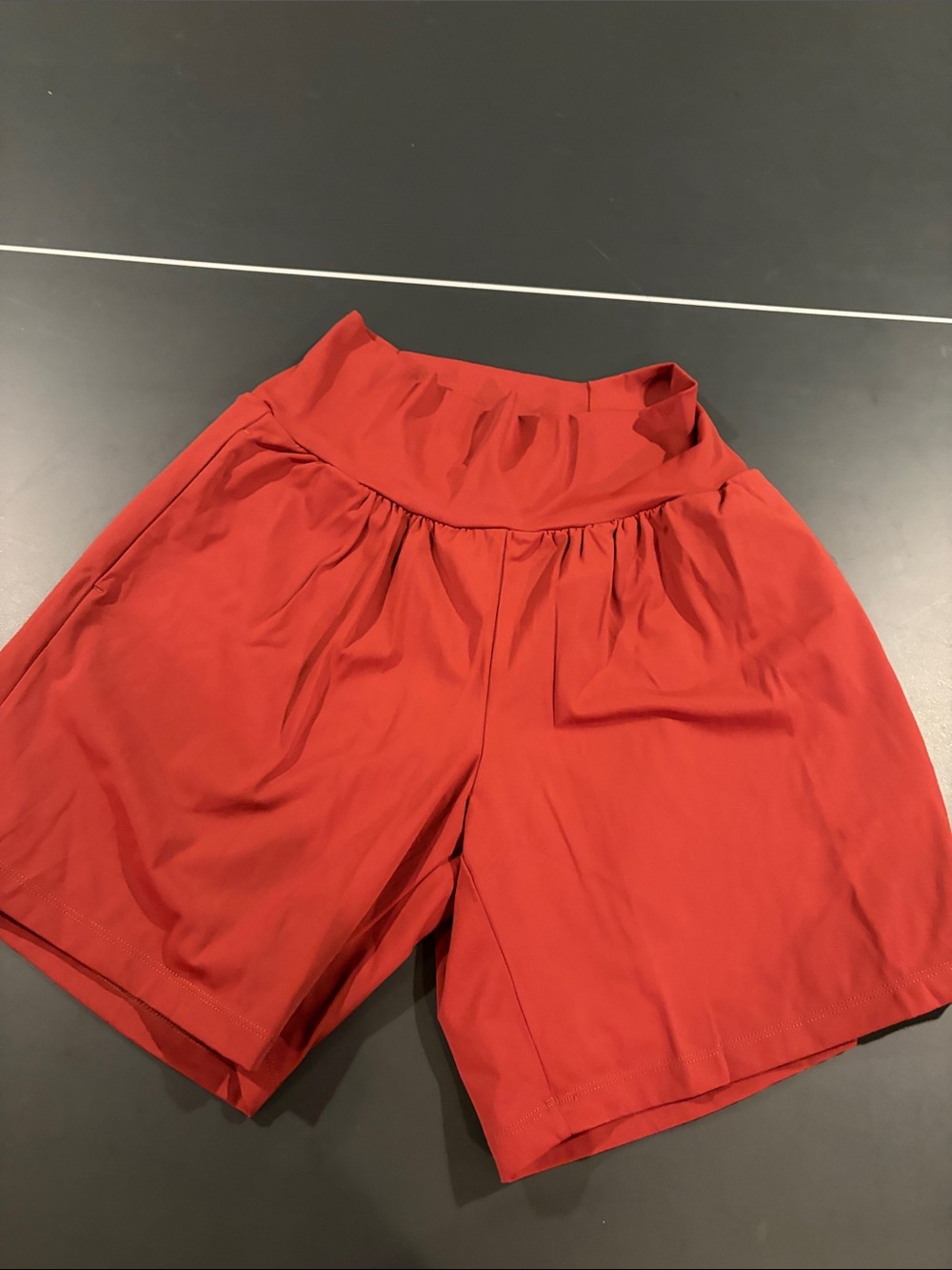 Halara rust orange color shorts